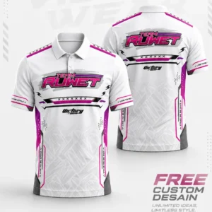 JERSEY KAOS RACING TOP SPEED CUSTOM POLO KERAH KANCING V-NECK, KAOS SATUAN, BAHAN FULLPRINT VW174